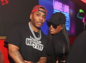 Ashanti Nelly performance couple Las Vegas together stage rekindled